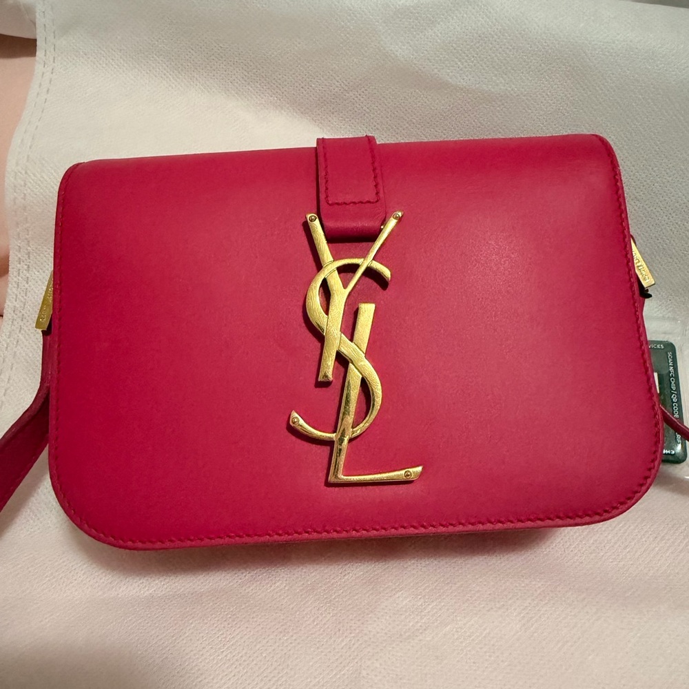 Yves Saint Laurent Vibrant Red Crossbody Bag